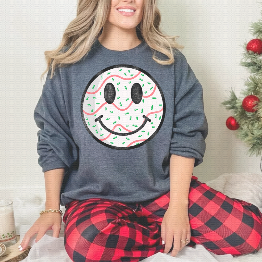 Christmas Tree Smiley - Black