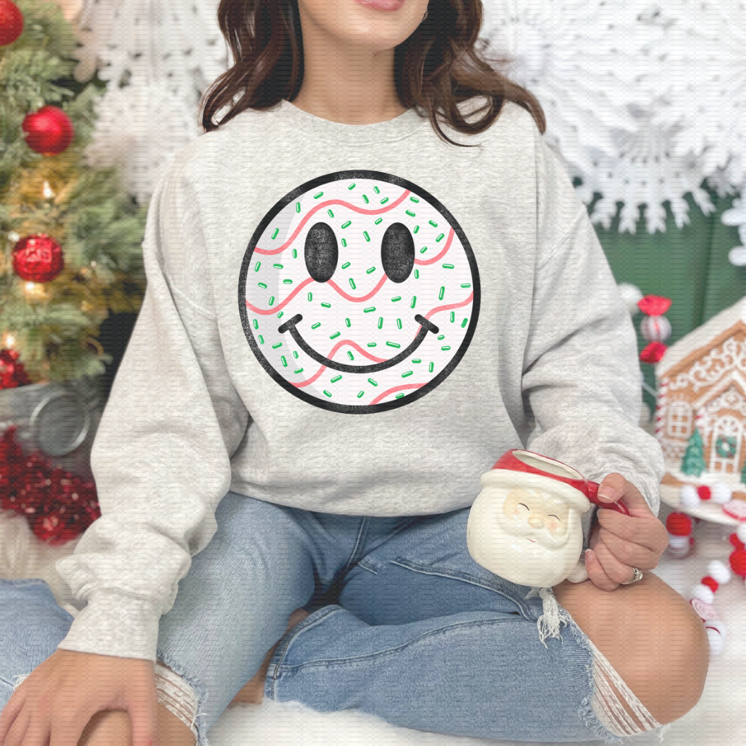 Christmas Tree Smiley - Black