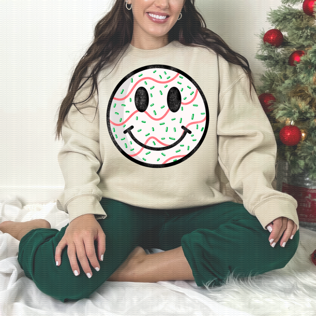 Christmas Tree Smiley - Black