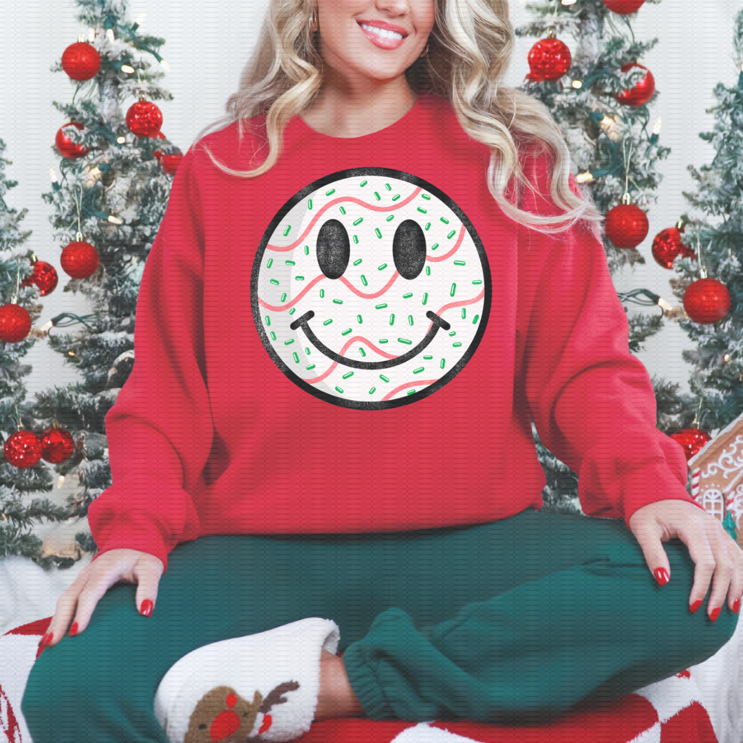 Christmas Tree Smiley - Black