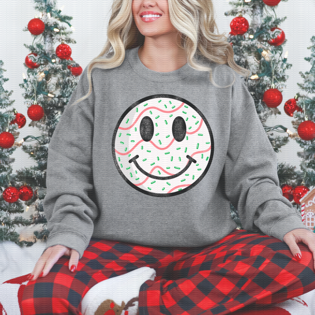 Christmas Tree Smiley - Black