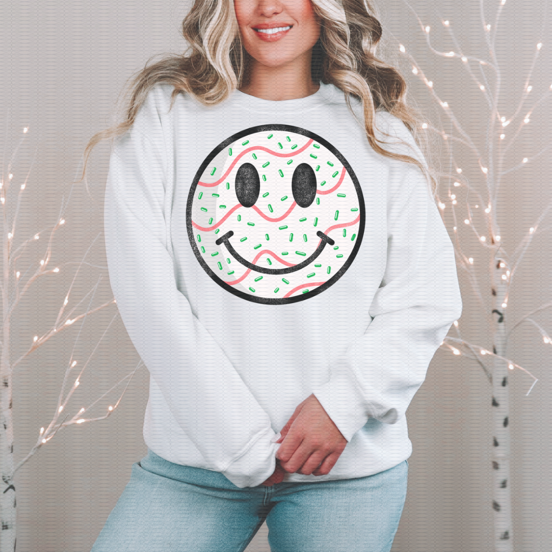 Christmas Tree Smiley - Black